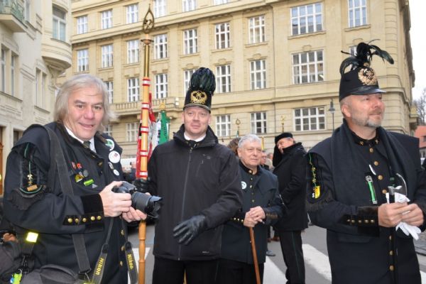 Hornický průvod Prahou (30.11.2022)